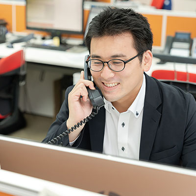 写真:地元の企業なので気軽に相談できる